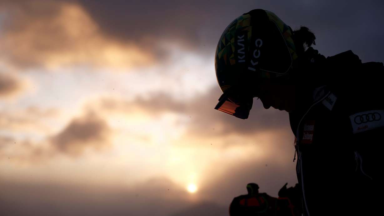 Austria's Julia Scheib concentrates ahead of the first run of an alpine ski, women's World Cup giant slalom, in Soelden, Austria, Saturday, Oct. 25, 2025.