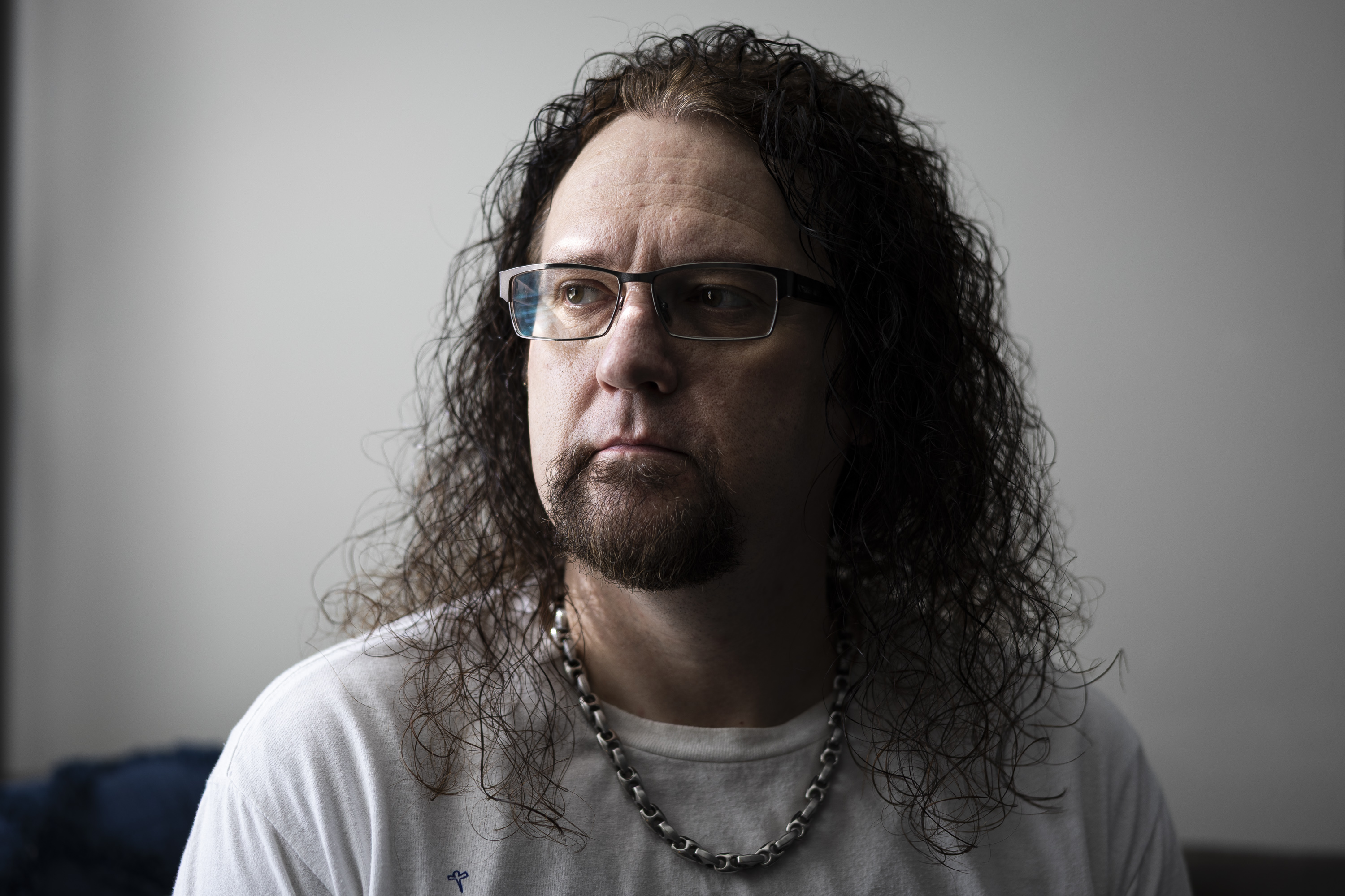 Brick Williams at his home in Cedar Hills on Oct. 10. Williams has a common variable immune deficiency and needs twice-monthly infusions of antibodies to help his immune system function.