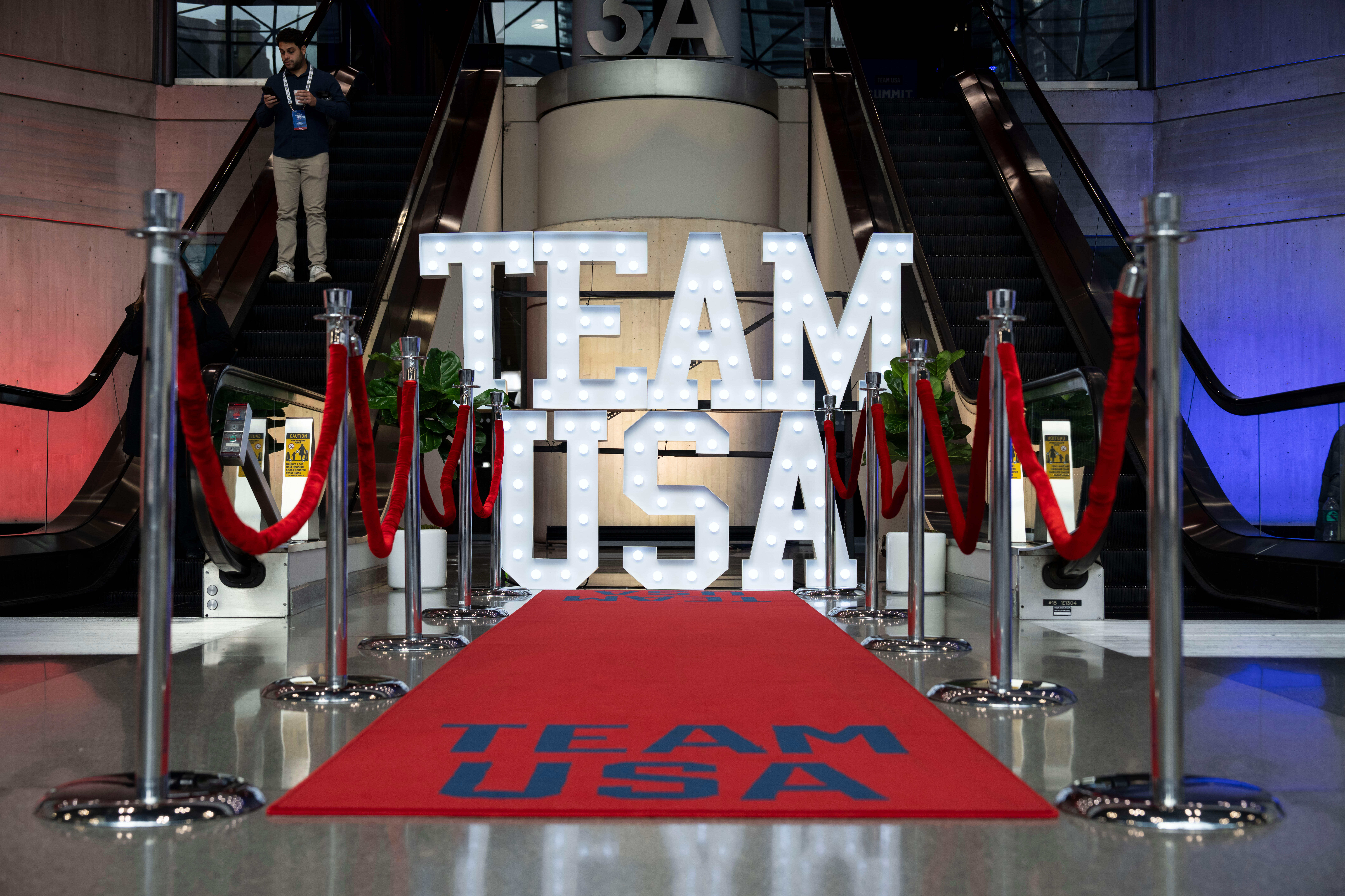 A general view shows Team USA Media Summit, on Wednesday, Oct. 29, 2025, in New York. 