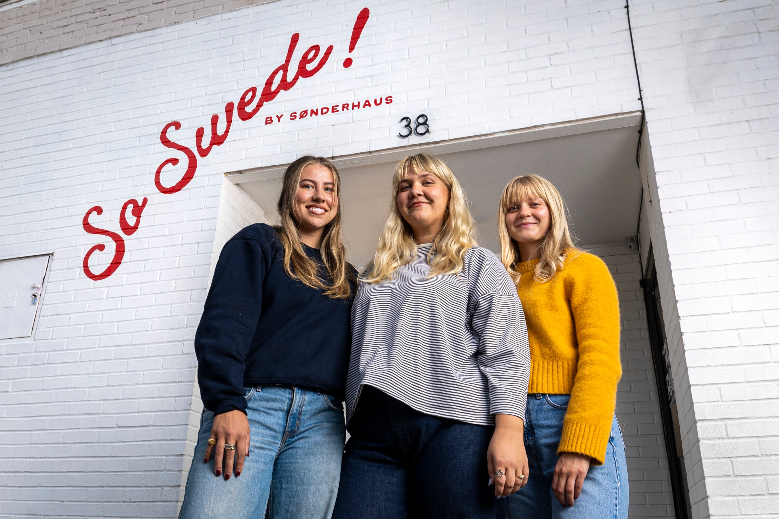 Co-founders of So Swede!, Malia Bradburn, Olive Redd and Greta Sunderlage, in American Fork on Oct. 22. The store has been a hit since it opened a few months ago.