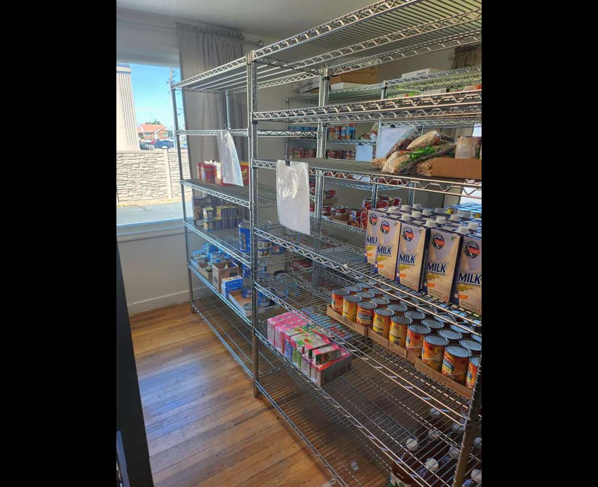 A food shelve inside the Murray Children's Pantry in an undated photo. The pantry is currently trying to meet a rising demand for food amidst dwindling funds and donations.