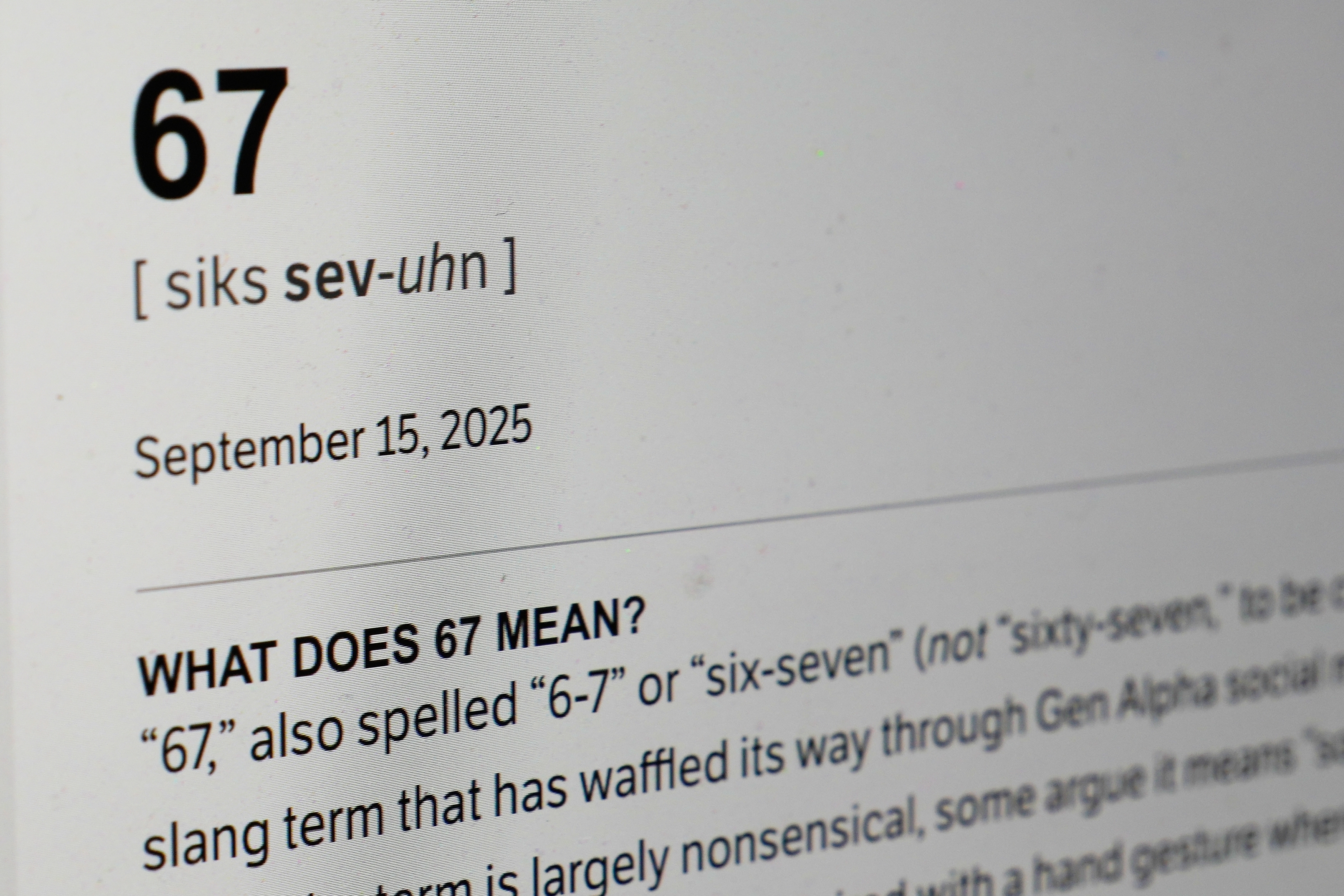 Dictionary.com's word of the year is '6-7.' But is it even a word and what does it mean?