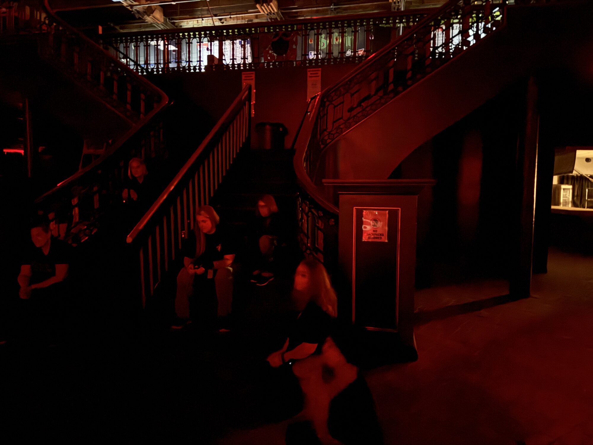 Investigators are seen at the grand staircase inside the Great Saltair in Magna.