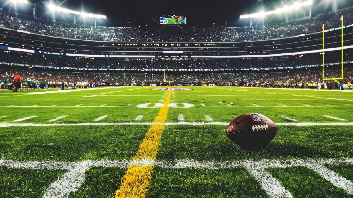 Football fans, it's time to make your play. Are college or pro football games more entertaining? Make your voice heard in the KSL Weekly Poll. This image was generated with AI.