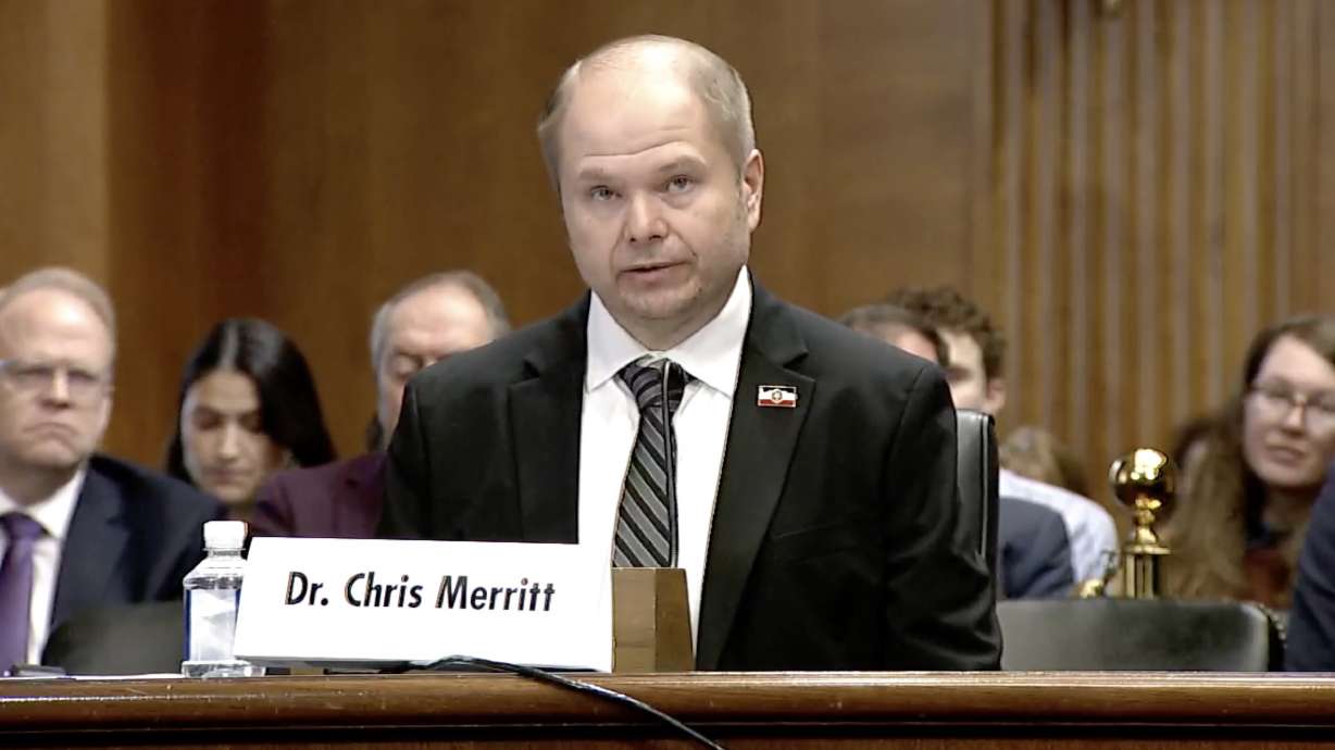 Chris Merritt testifies about the National Historic Preservation Act to the Senate Committee on Energy and Natural Resources on Wednesday. A move to tweak the law to reduce confusion and delays received bipartisan support from the committee.