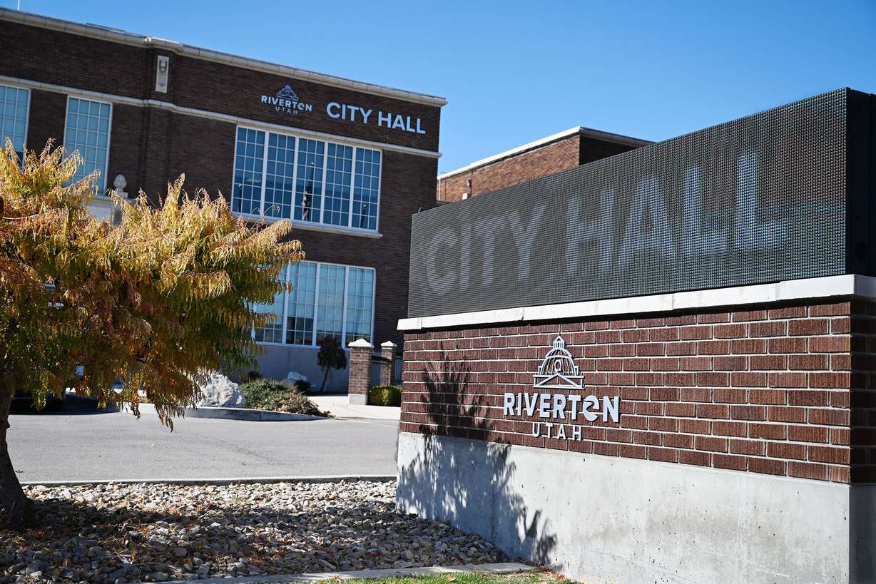 Riverton City Hall on Wednesday. Along the Wasatch Front, and around the rest of the state, voters are grappling with similar tradeoffs: how to increase the attainability of homeownership while managing the associated increases in traffic and stress on local resources.