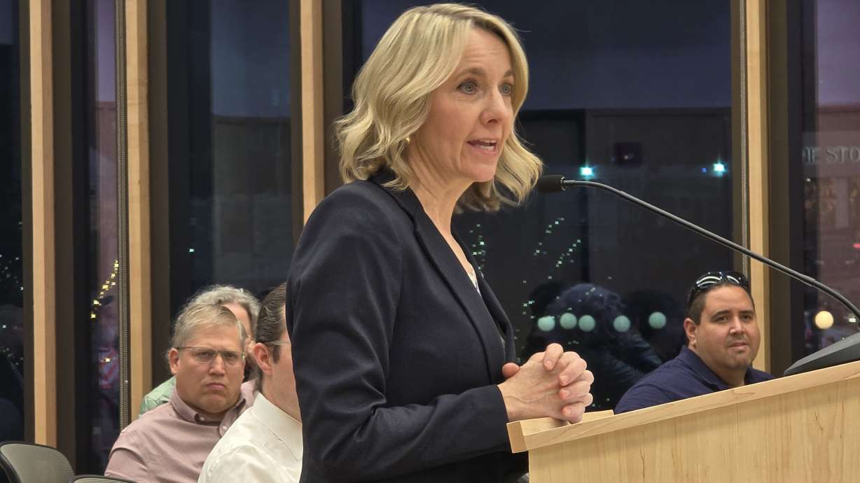 Millcreek Mayor Cheri Jackson in November 2025. She discussed the city's journey from a township to a growing municipality in her state-of-the-city address on Monday.