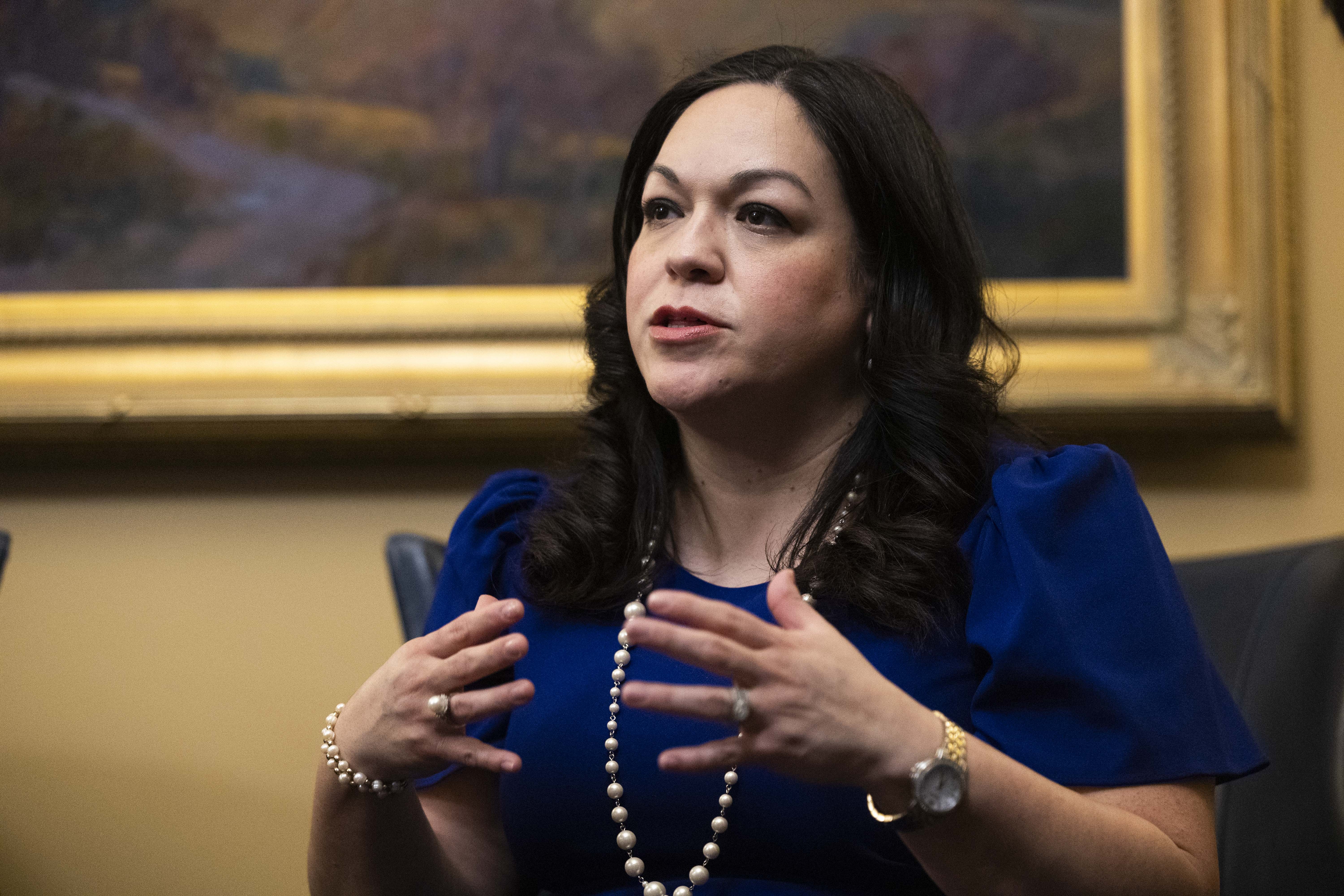 Senate Minority Leader Luz Escamilla, D-Salt Lake City, at the Capitol in Salt Lake City on March 7. Democrats in the Utah Senate are urging Republican leaders to convene a special session to address SNAP benefits as the government shutdown continues.