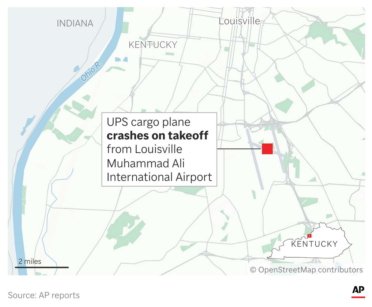 A UPS cargo plane crashed and exploded in a massive fireball Tuesday while taking off from the company’s global aviation hub in Louisville, Kentucky, killing at least three people and injuring 11. Authorities said Wednesday the death toll rose to 12.