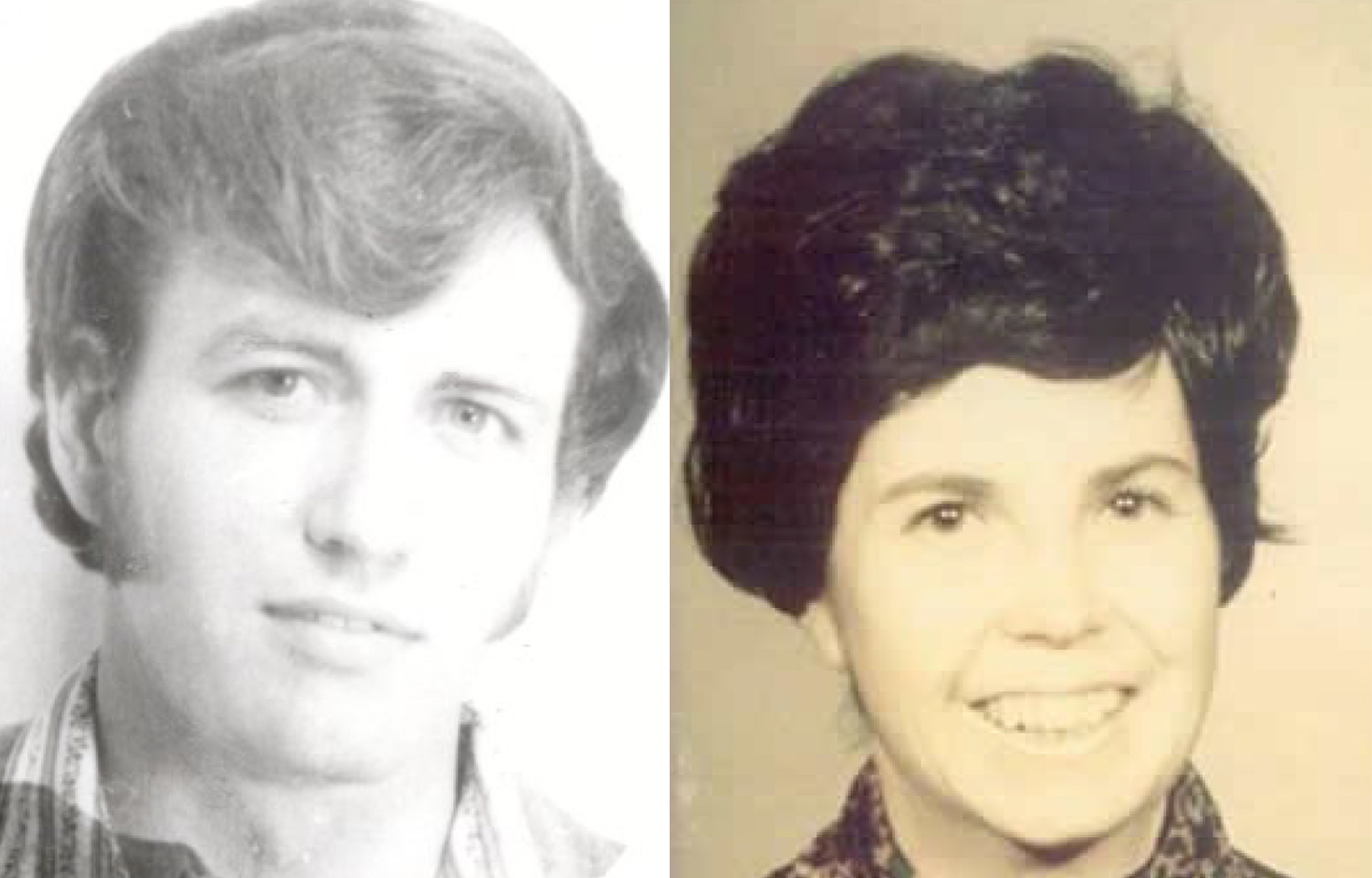 Michael Bown, left, and Carolyn Kingston, right, were both shot at Natter's Market on Sept. 2, 1971. Bown died at the scene, while Kingston died from her injuries two years later.