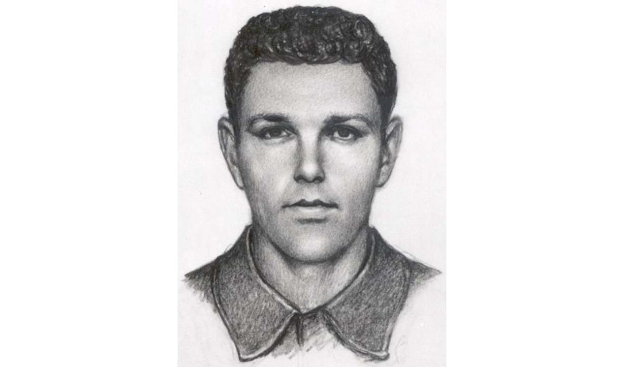 A composite sketch of the man police believe was responsible for the double-homicide and robbery at Natter's Market on Sept. 2, 1971.