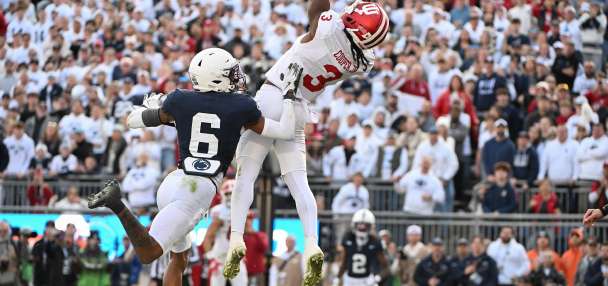 Omar Cooper Jr's toe-tap TD keeps No. 2 Indiana's undefeated season alive vs Penn State in 27-24 win