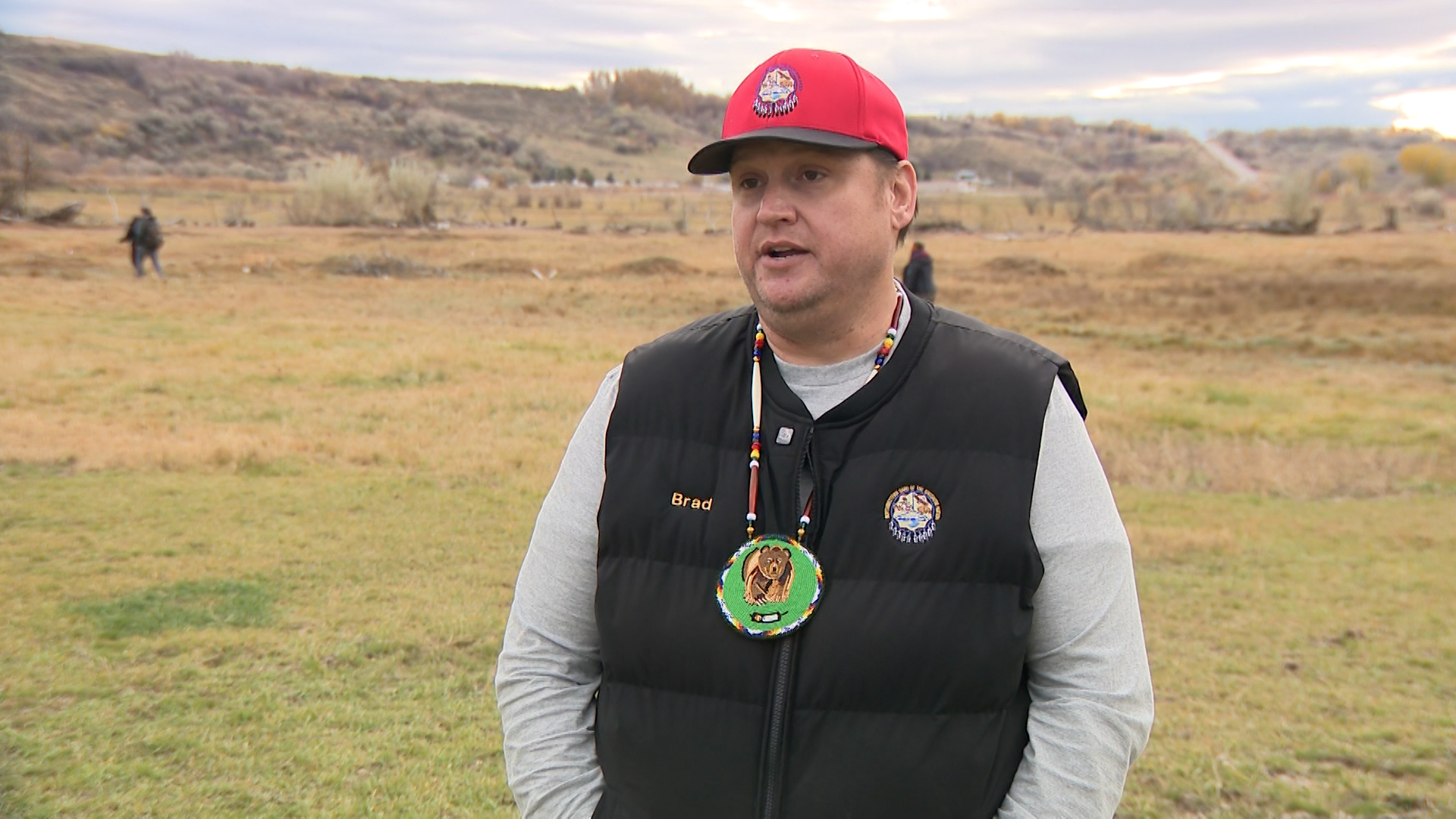 Brad Parry, vice chairman of the Northwestern Band of the Shoshone Nation, speaks with KSL-TV, Friday. Parry called the restoration of the Bear River Massacre site the tribe's most important project ever.