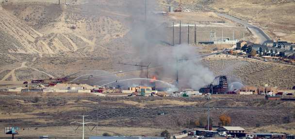 Massive fire erupts in Lehi area; explosion reported