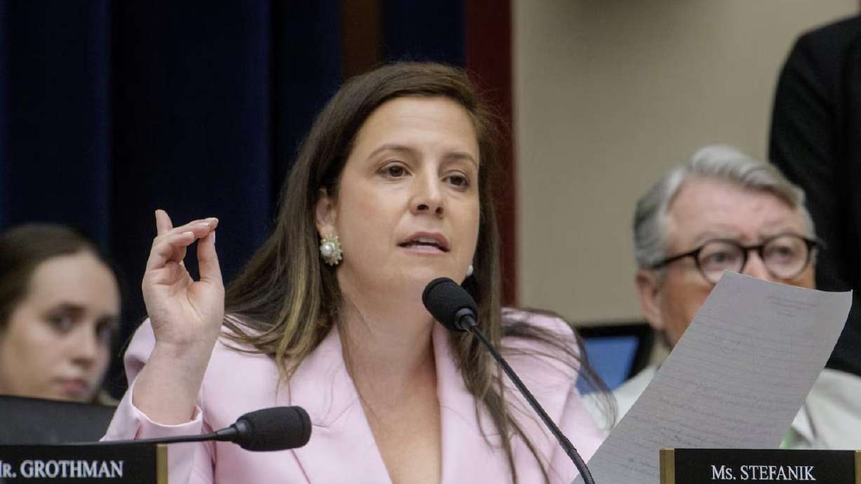 Rep. Elise Stefanik, R-N.Y., during a House Committee on Education and Workforce Committee hearing on "Antisemitism in Higher Education: Examining the Role of Faculty, Funding, and Ideology" on Capitol Hill, July 15, in Washington.