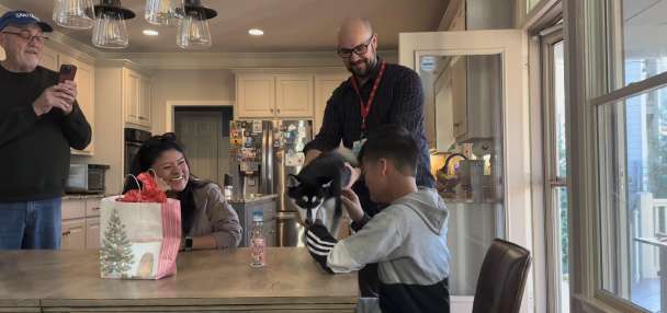 Have You Seen This? Puppy present surprise prompts tearful response