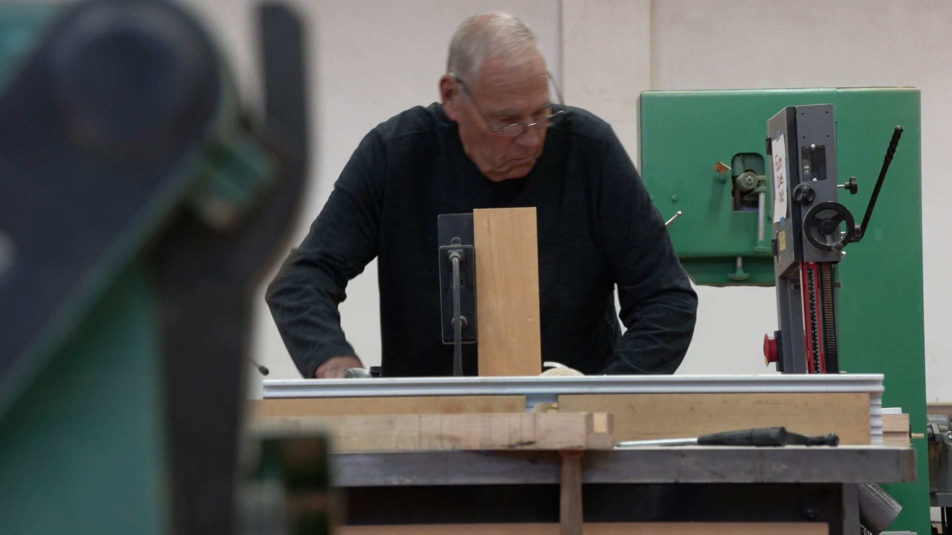 John Baker makes a flute at Salt Lake Community College, Monday. Baker is a regular in Arlo Johnson's classes, having taken them eight times.