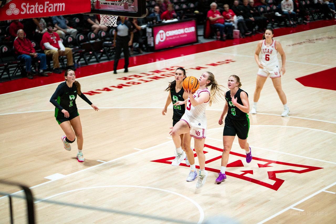 Utah women ride hot shooting to overcome turnovers, defeat Utah Valley 75-52