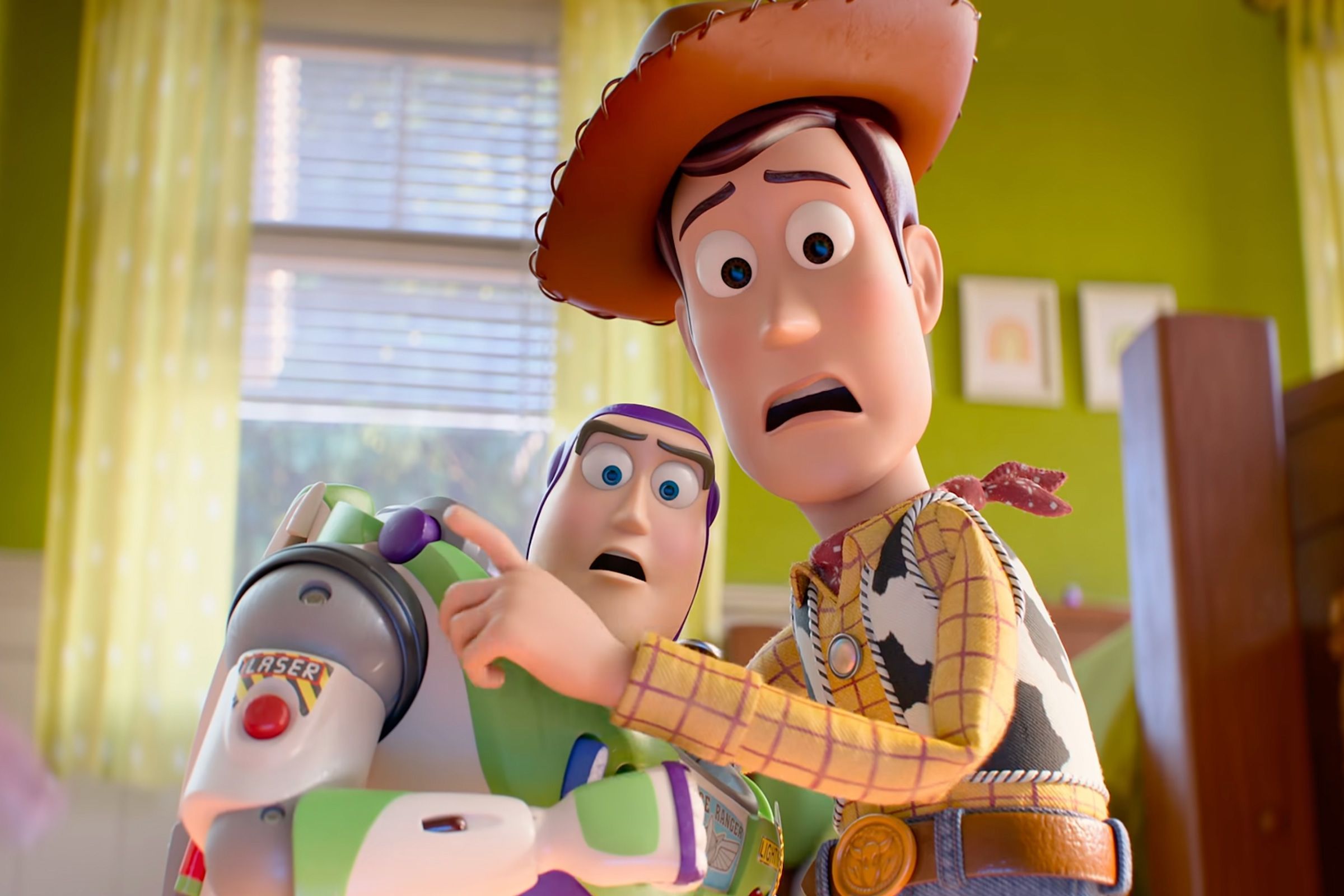 Pixar's "Toy Story 5" featuring Buzz Lightyear and Woody.