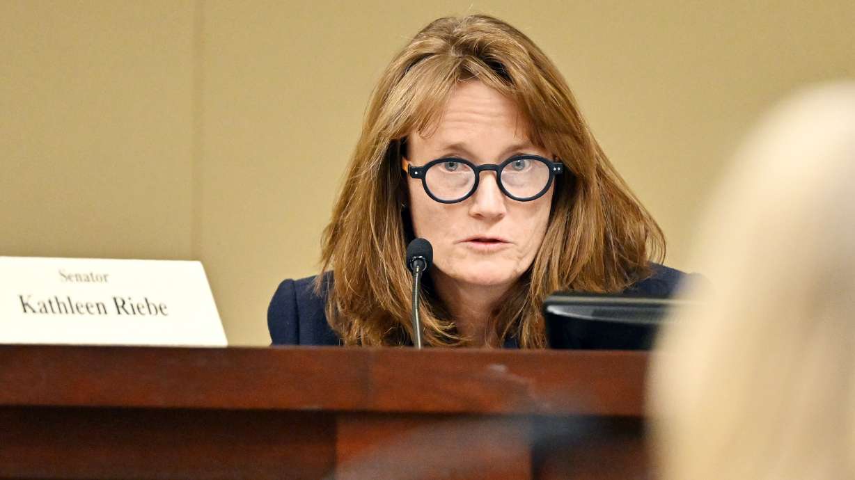 Utah Sen. Kathleen Riebe, D-Cottonwood Heights, on Jan. 22, 2024, at the Capitol in Salt Lake City. Riebe announced plans Wednesday to run for a U.S. House seat.