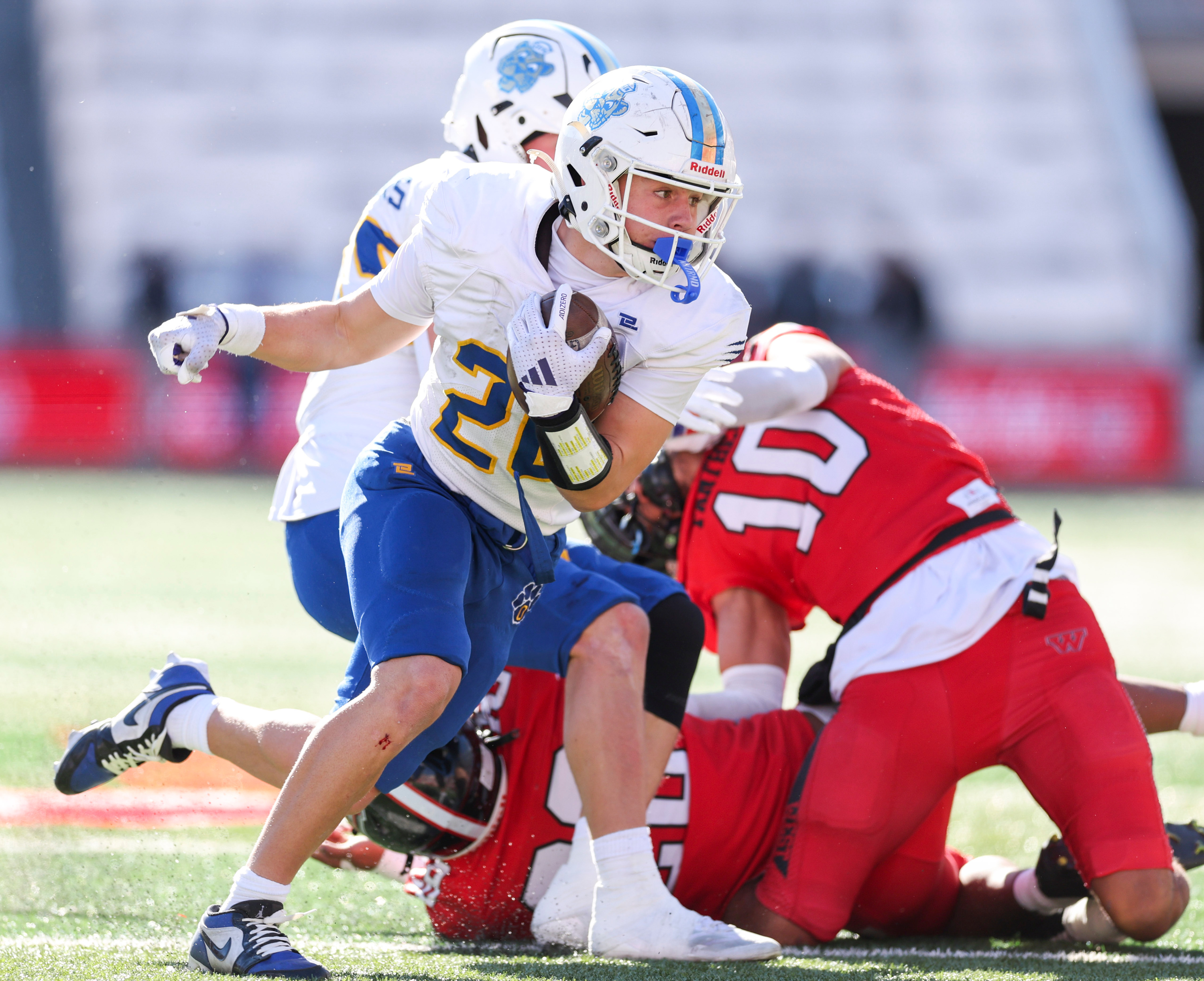 Orem plays West in a 5A semifinal football game at Rice-Eccles Stadium in Salt Lake City on Thursday, Nov. 13, 2025.