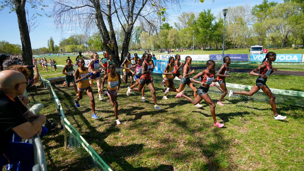 Participants run during the women's senior race during the World Athletics Cross Country Championships in Belgrade, Serbia, March 30, 2024. Adding the sport to the Winter Olympics has run into new opposition.