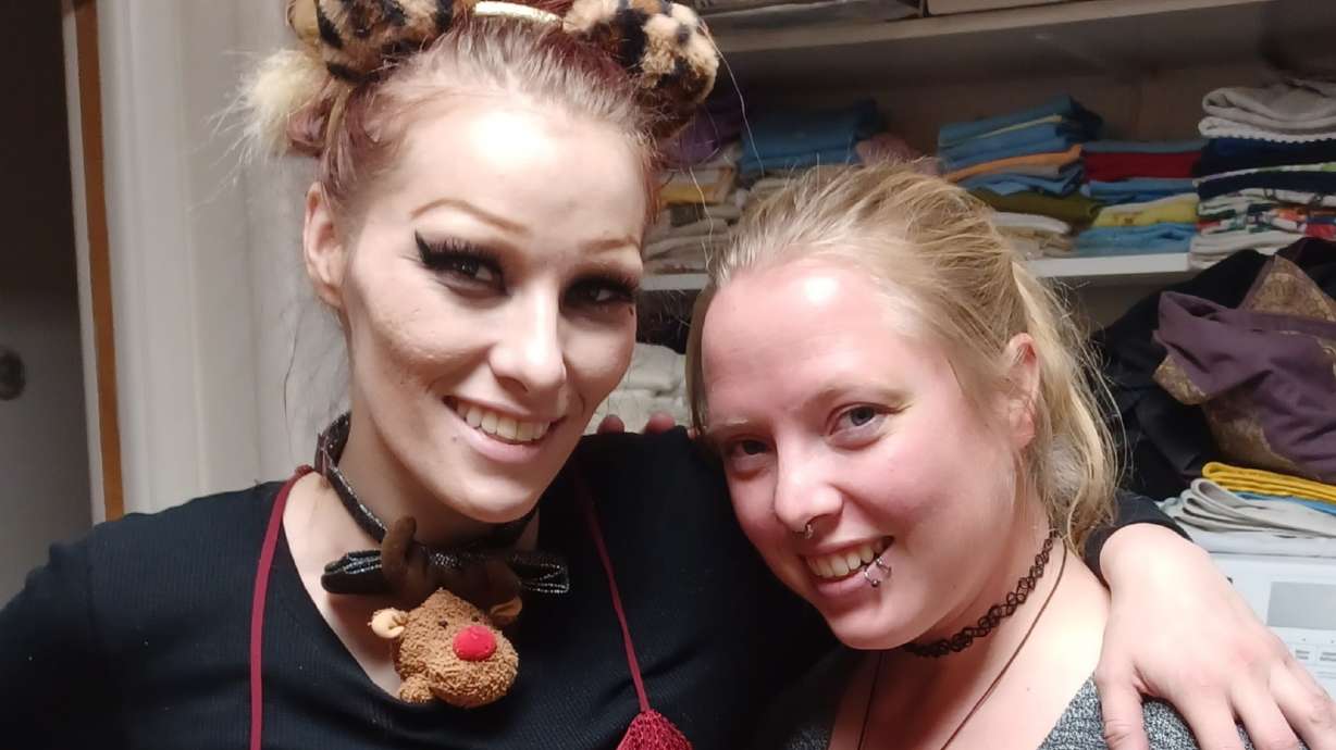 Danielle Staley (left) in an undated photo with her sister Gabrielle (right). Danielle Staley's family is searching for her after she was reported missing from Santa Cruz, California, on Nov. 6.