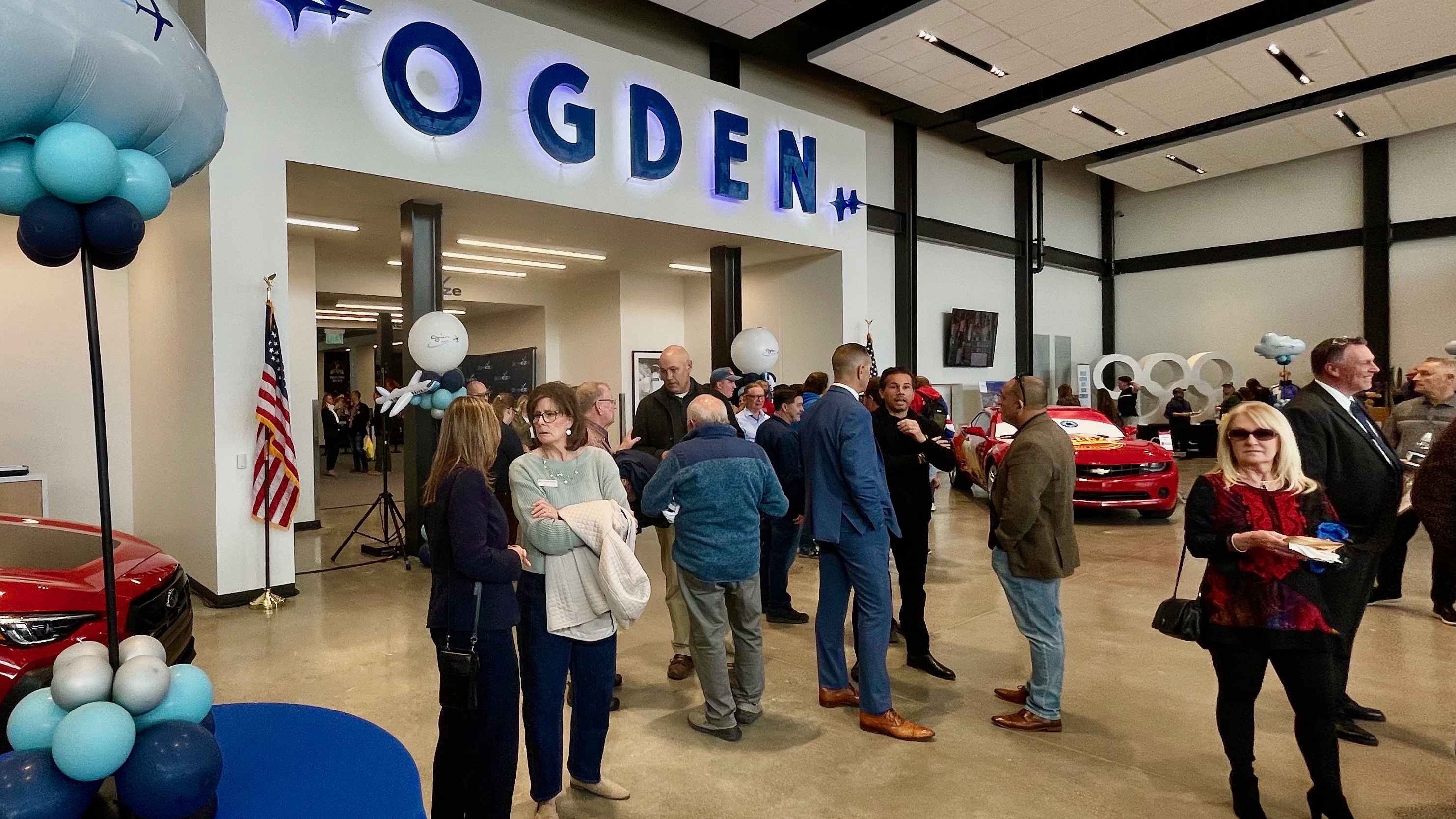 Ogden Mayor Ben Nadolski and other Weber County leaders gathered Friday to unveil the upgraded terminal at Ogden-Hinckley Airport in Ogden.
