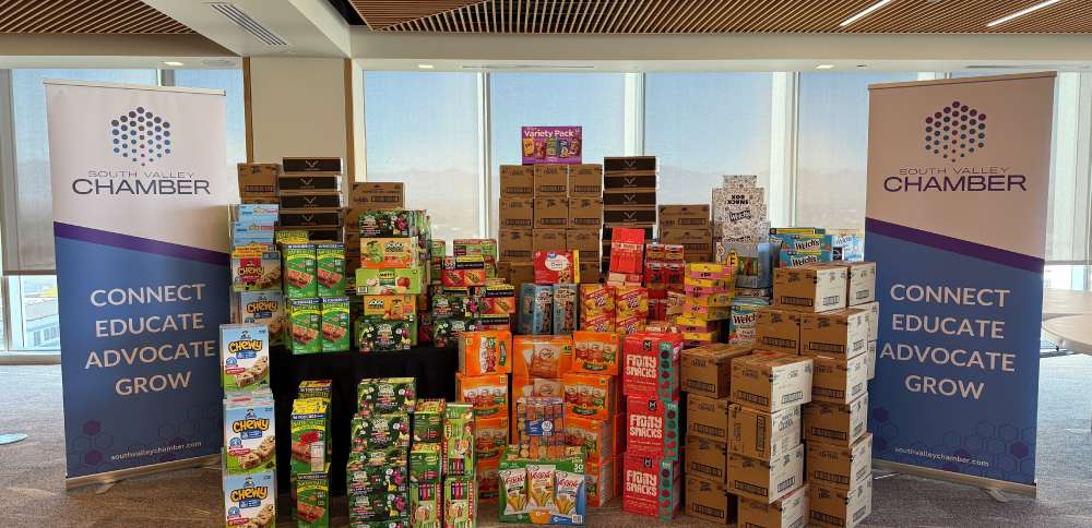 Salt Lake Valley businesses unite in gathering food donations to fill pantries at local schools
