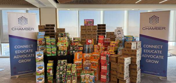 Salt Lake Valley businesses unite in gathering food donations to fill pantries at local schools