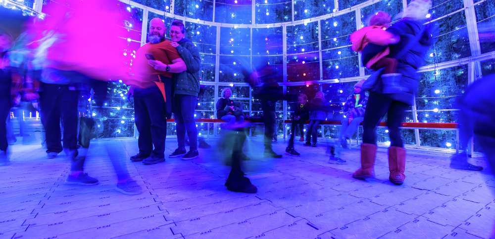 Bees' new ballpark, Daybreak transformed into winter wonderland