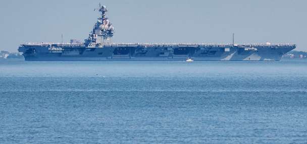 US aircraft carrier arrives in the Caribbean in major buildup near Venezuela