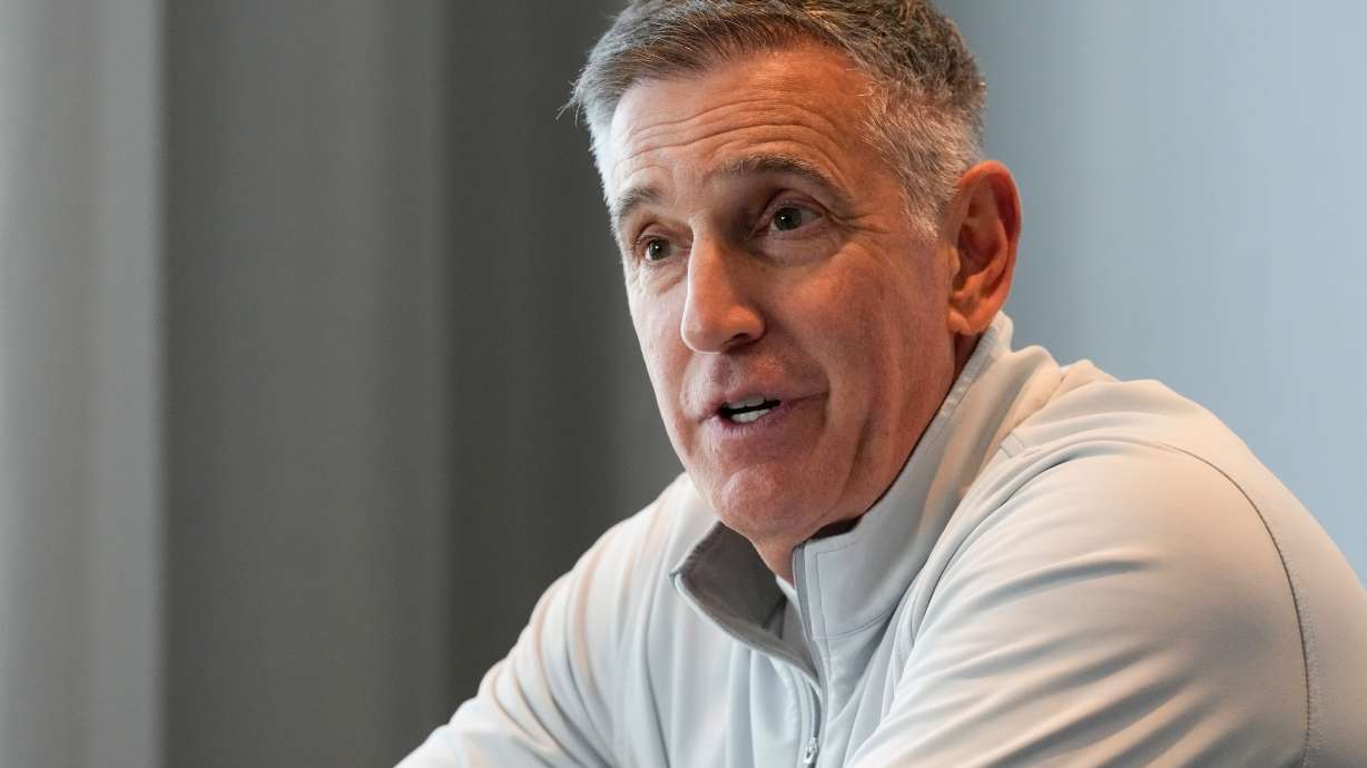 FILE - Big Ten Conference commissioner Tony Petitti speaks during a news conference after meetings with the Southeastern Conference, Oct. 10, 2024, in Nashville, Tenn.