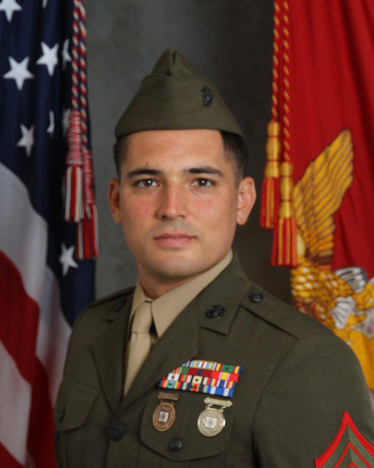 Bryce Gosney during his time in the Marines. Gosney was deployed to Ramadi, Iraq, and Helmand Province, Afghanistan during his service.