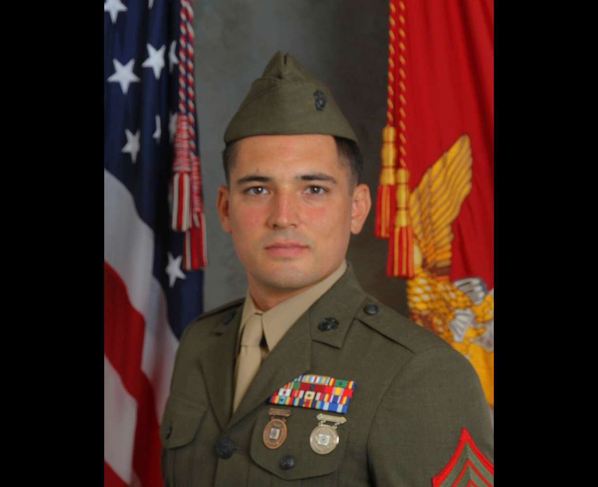 Bryce Gosney during his time in the Marines. Gosney was deployed to Ramadi, Iraq, and Helmand Province, Afghanistan during his service.