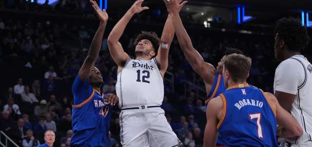 Cameron Boozer scores 18 points as No. 5 Duke outlasts No. 24 Kansas 78-66