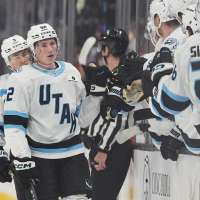 Celebrini's hat trick and overtime goal lift Sharks over Mammoth