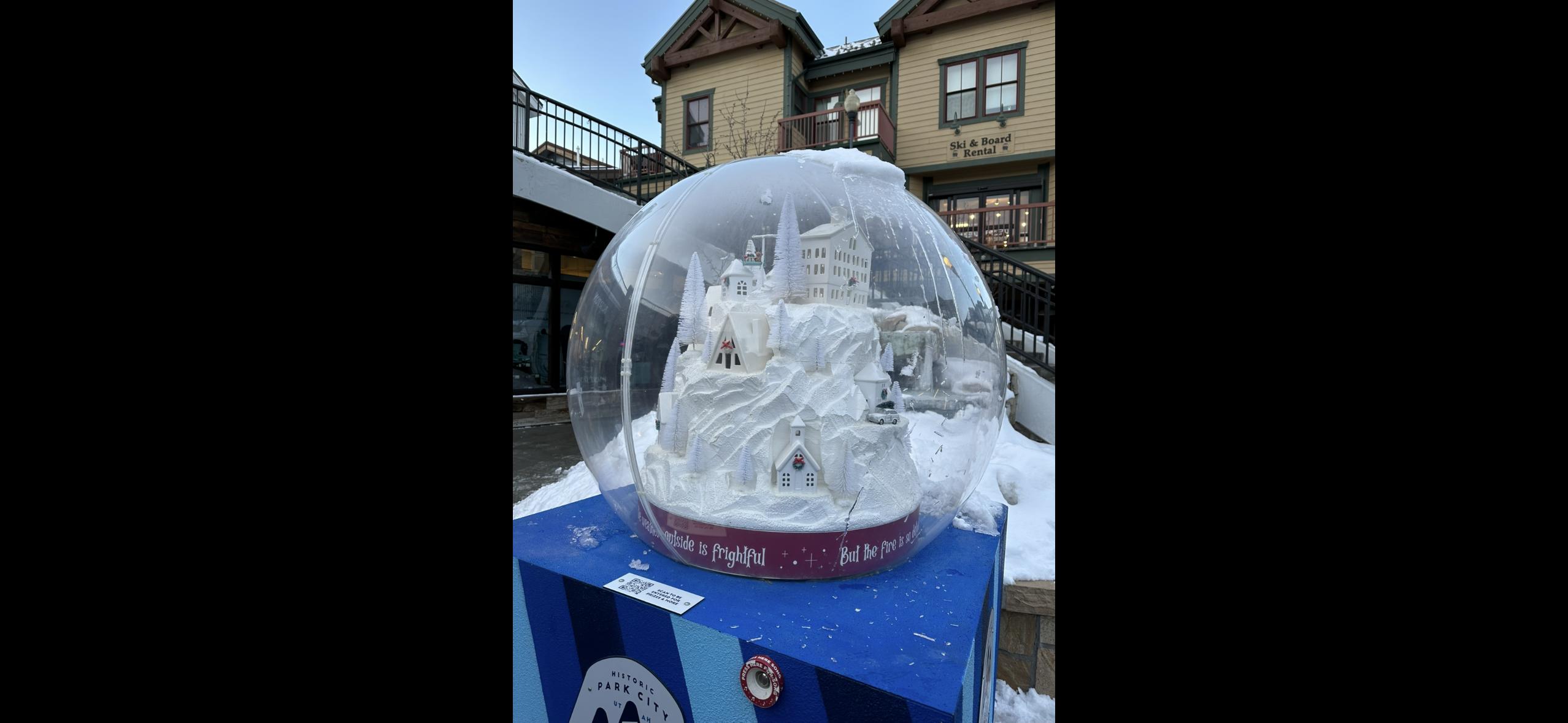 Local artists create 'magical' life-size snow globes on Park City's Main Street