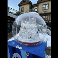Local artists create 'magical' life-size snow globes on Park City's Main Street