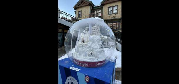 Local artists create 'magical' life-size snow globes on Park City's Main Street