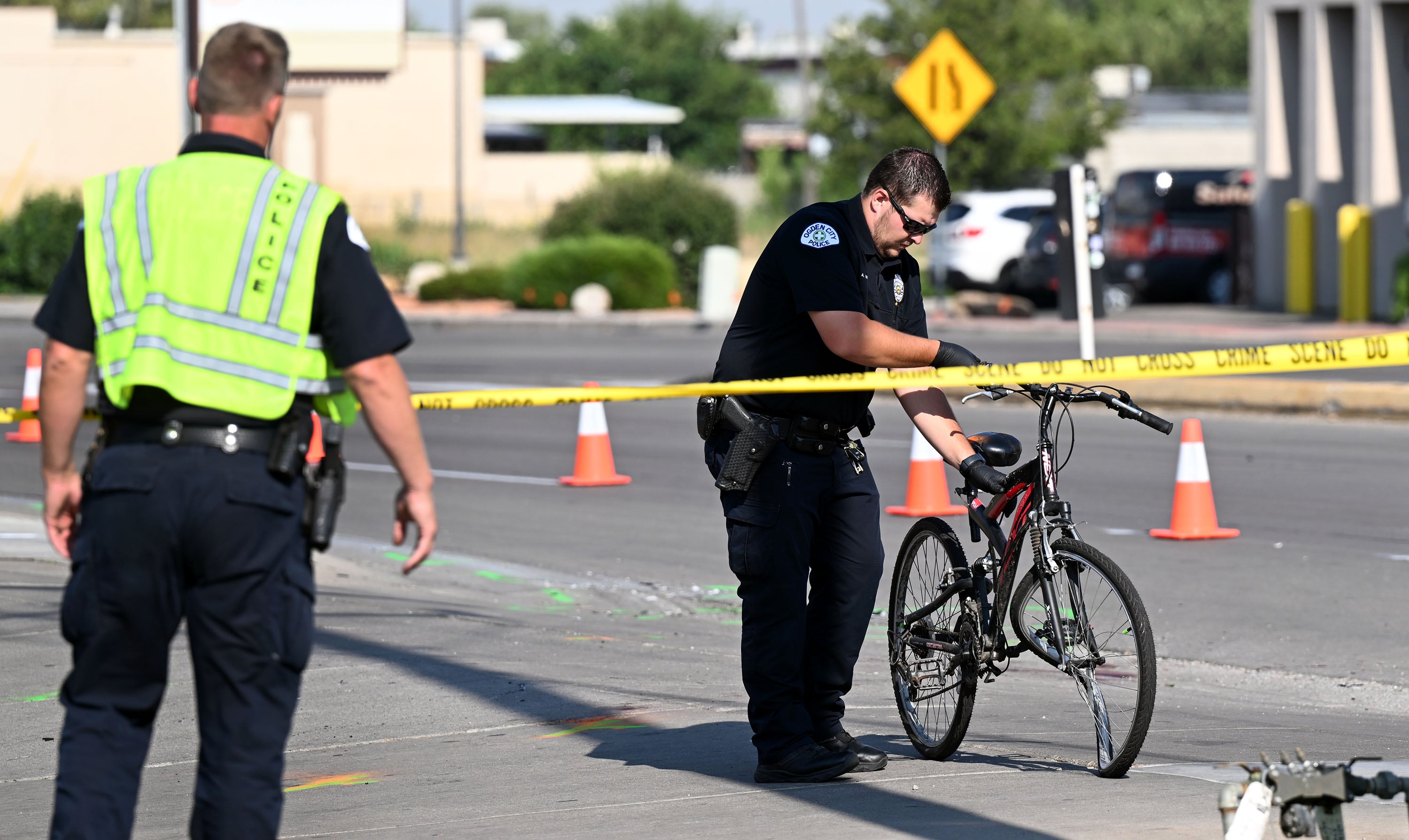Ogden police investigate after a fatal auto-pedestrian accident on 12th Street on July 29, 2024. Pedestrian accidents have increased in recent years nationwide.