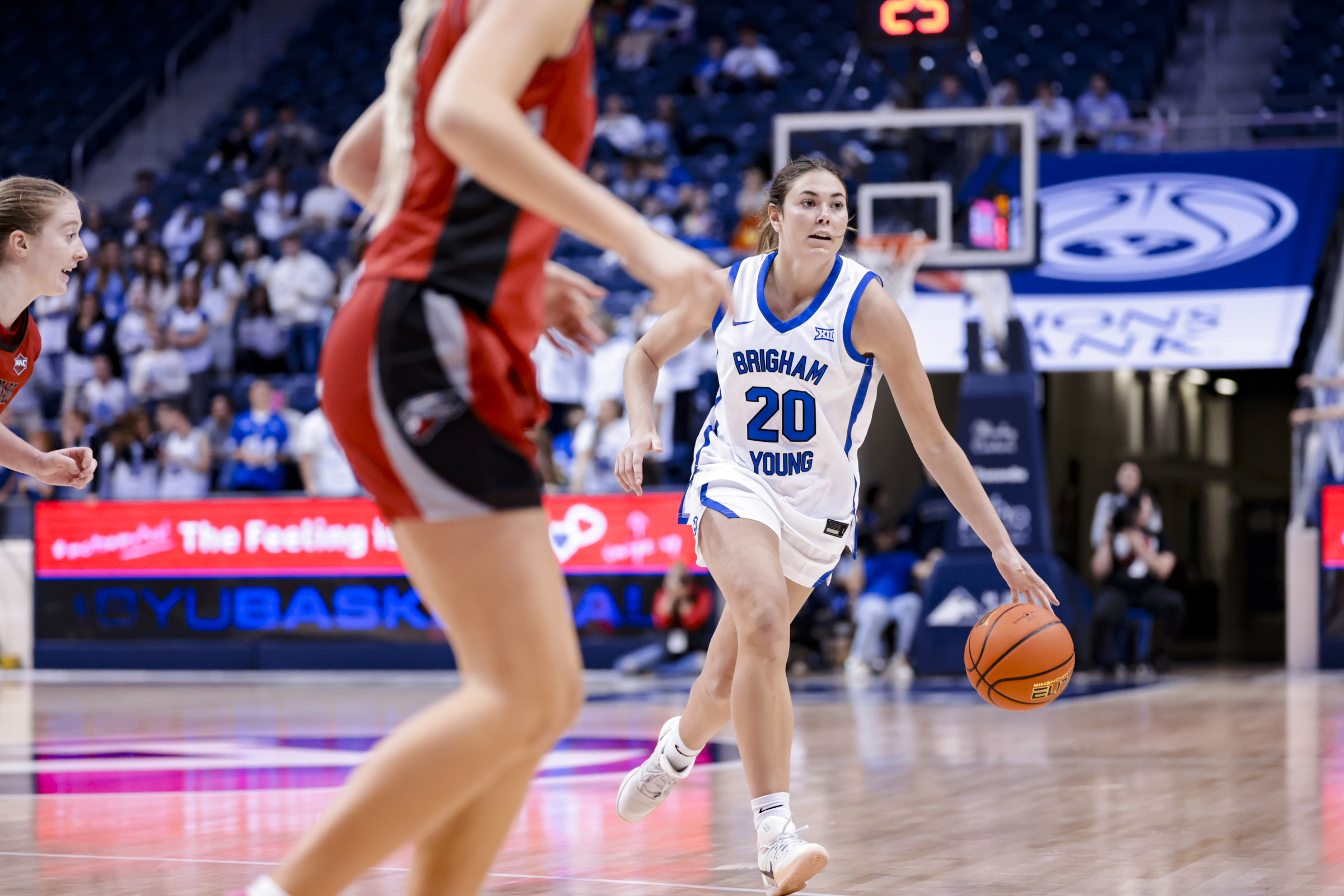 How BYU's Braeden Gunlock is adapting from small-town Montana to Big 12 women's basketball