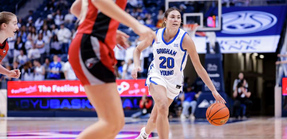 How BYU's Braeden Gunlock is adapting from small-town Montana to Big 12 women's basketball