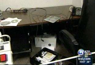 Thieves put a stop to business at embroidery shop