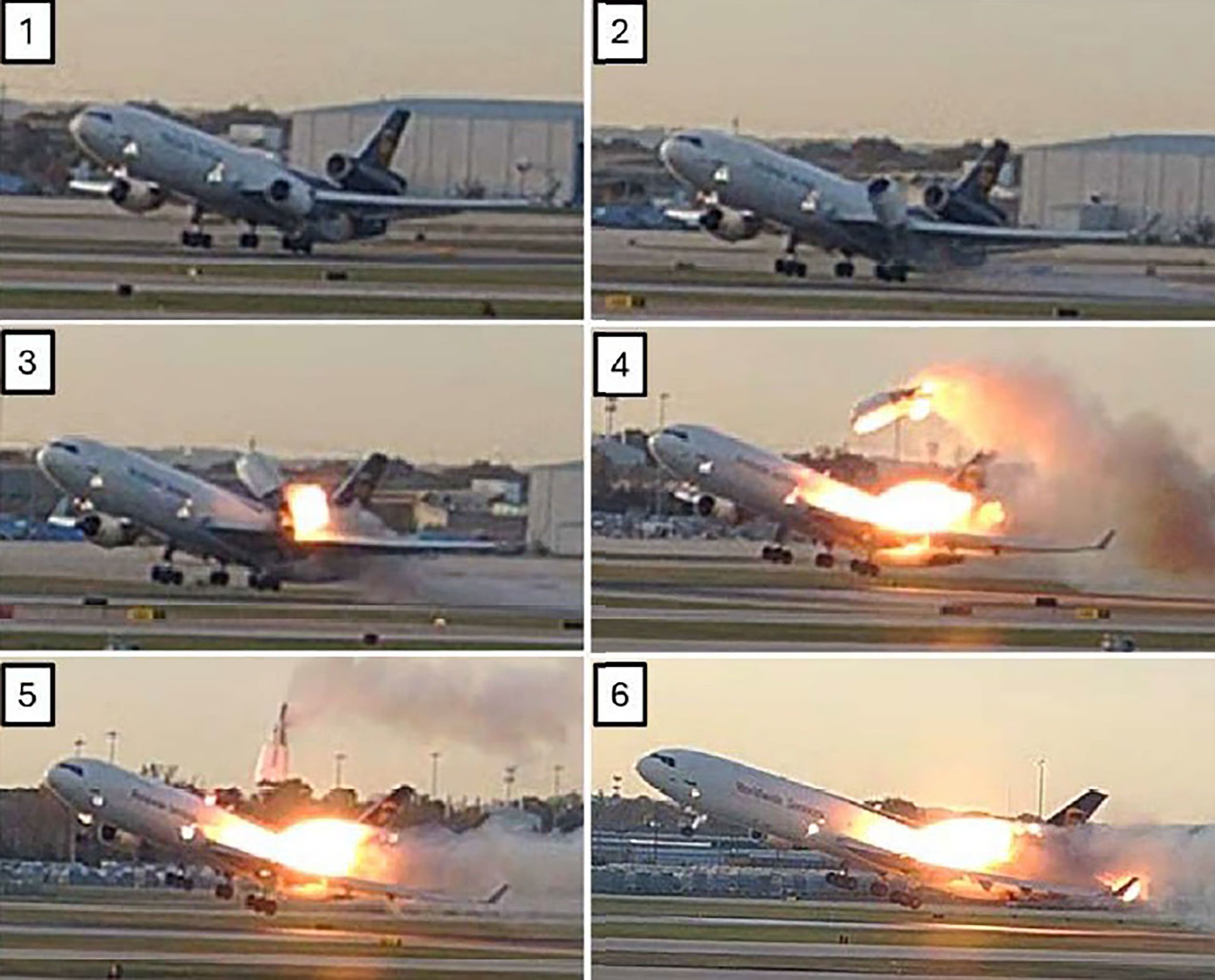 NTSB releases frame-by-frame images of engine separating during UPS crash in Louisville