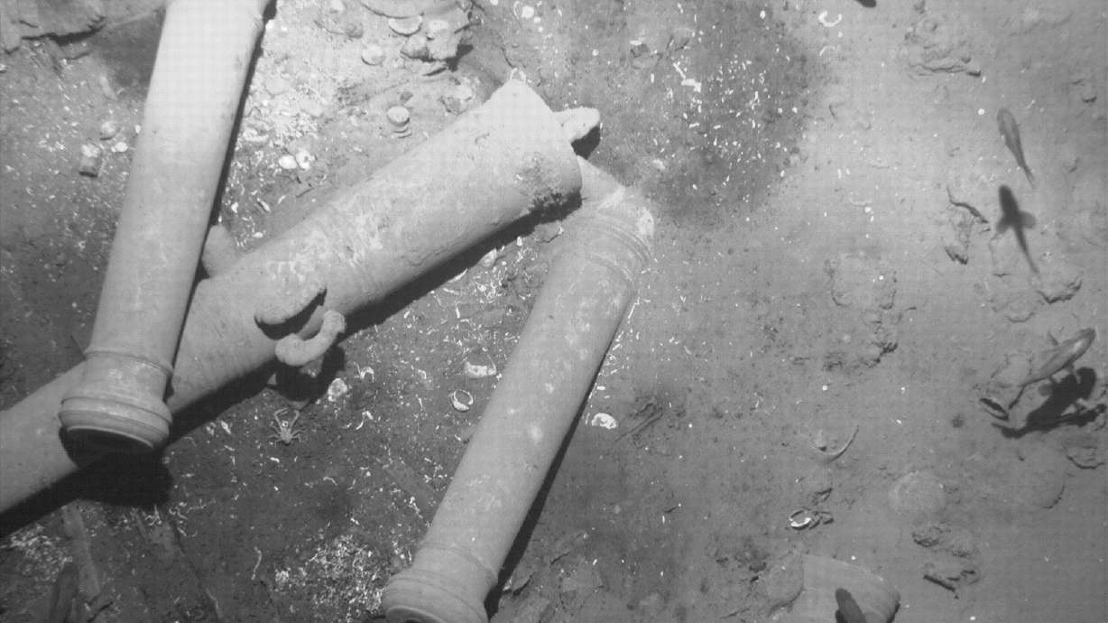 Artifacts found in the wreckage of the Spanish galleon San Jose are seen in this undated handout photo provided by the Colombian Ministry of Culture in December 2015. Colombia began recovering the first treasures from the San Jose this week.