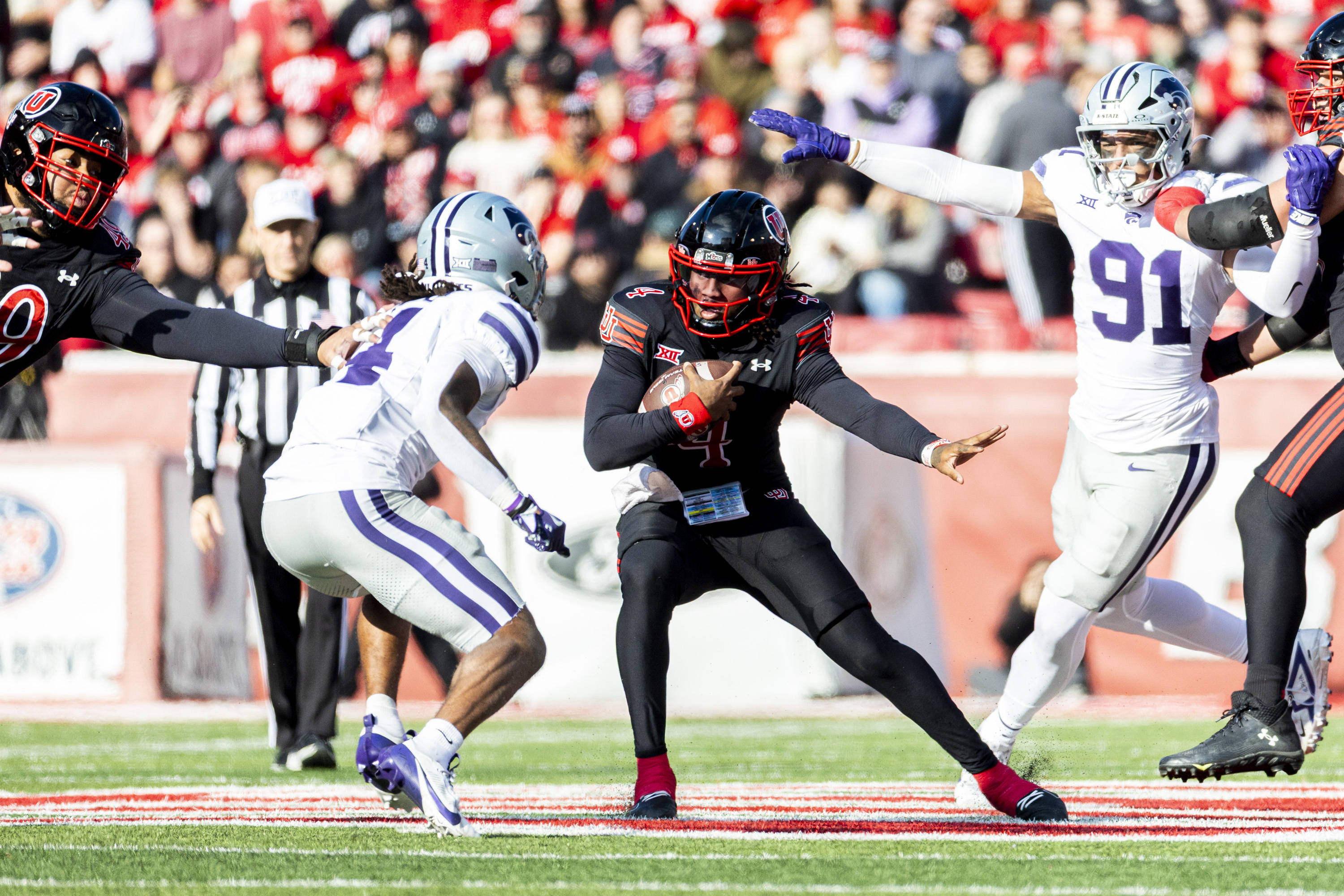 Dampier scores late, Barton secures pick as Utah claims improbable win over K-State