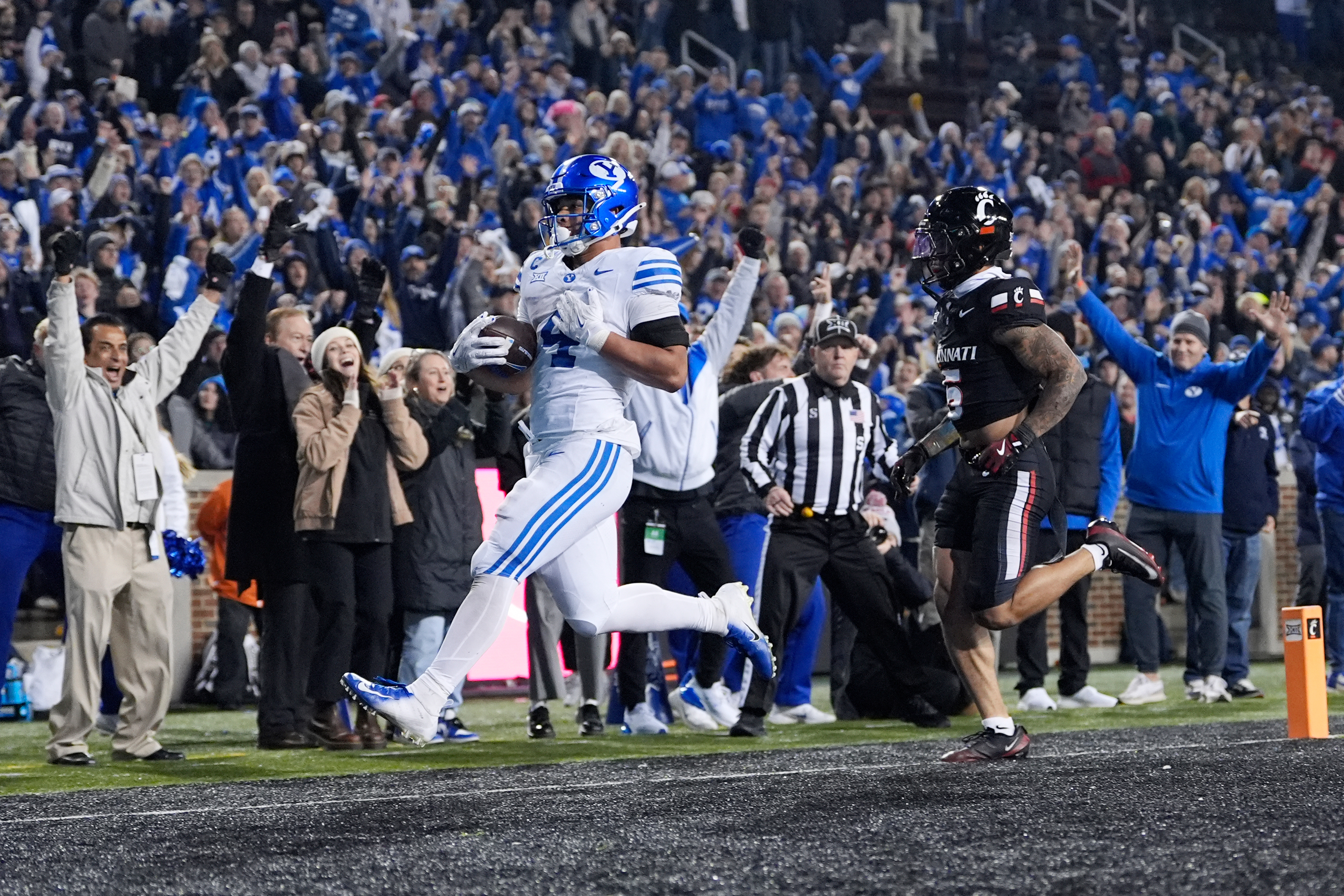LJ Martin, offensive line that fueled him have No. 11 BYU within a win of Big 12 title game