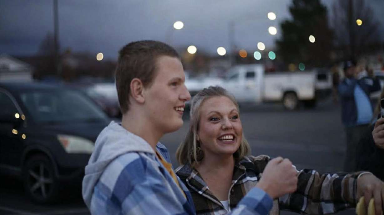Community members surprised Tanner Gunderson for his 13th birthday by letting him see and ride in their Cybertrucks.