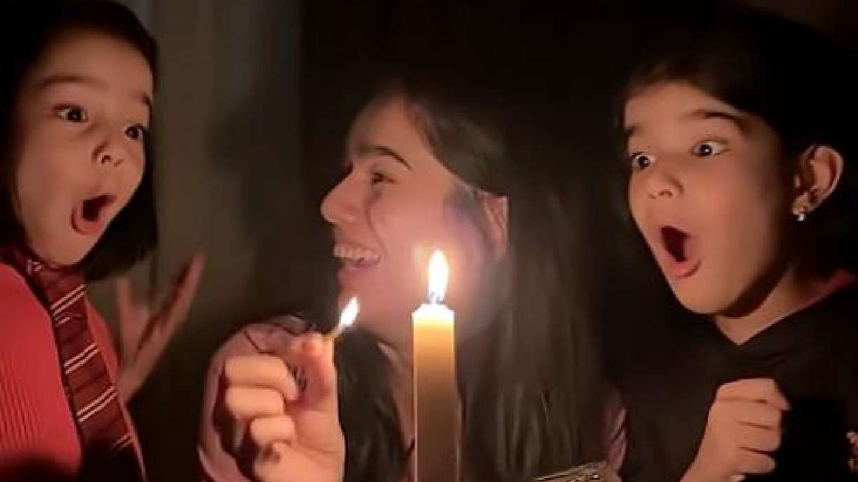 Young girls seem impressed by a simple magic trick in this July 10 video from Tashkent, Uzbekistan.